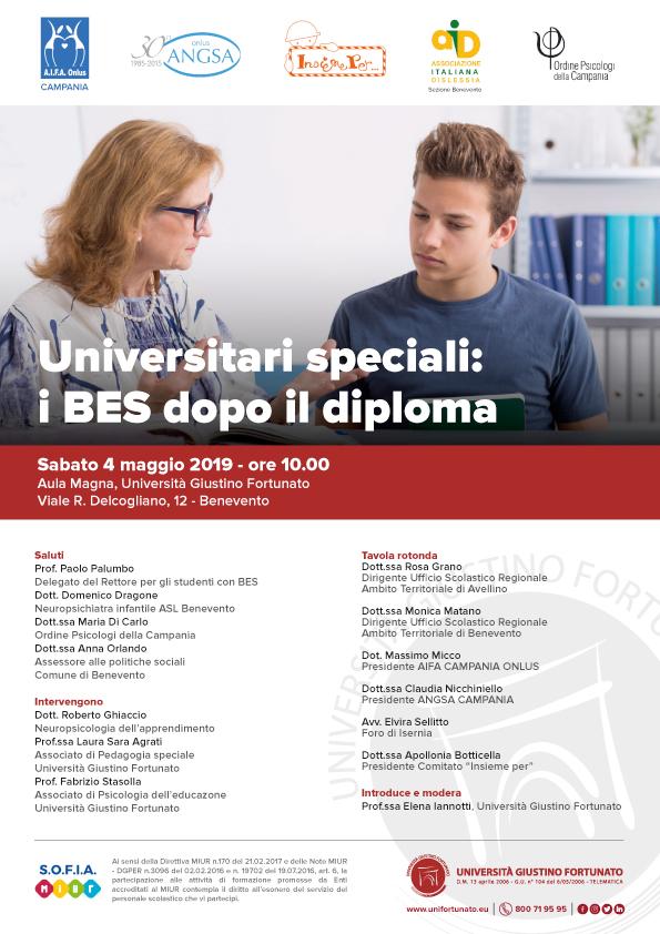 2019 05 04 Unifortunato Universitari speciali: i BES dopo il diploma